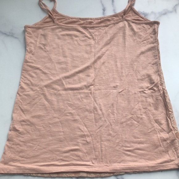 Loft Pink Blush Lace Front Camisole Tank Top Size Medium - Picture 6 of 8